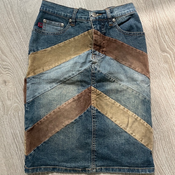 90s DENIM PENCIL SKIRT - Picture 1 of 4